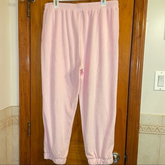 NWT STONEY CLOVER LANE x TARGET PINK JOGGER SWEATPANTS SIZE Cropped LARGE L - Picture 3 of 12
